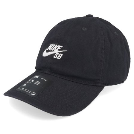 Nike - Svart unconstructed Keps - Club Cap Black Dad Cap @ Hatstore