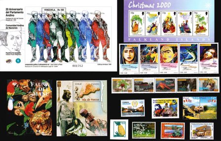 South America various countries - Frimærkepakke - Postfrisk