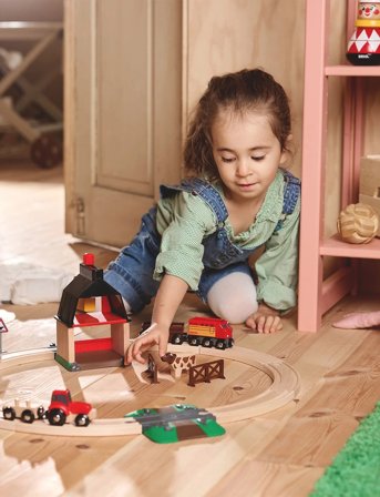 BRIO Brio 33719 Togbane, Bondegård-På-Landet, Sæt - Multi/patterned - ONE SIZE