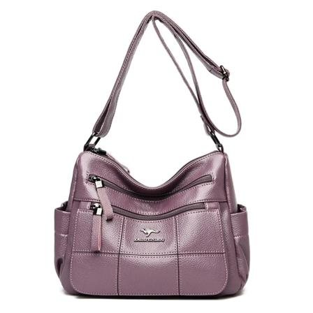 Äkta märkesläder Sac Lyxiga Handväskor Handväskor Damväskor Designer Crossbody Messenger-väskor Damväska Vattentät väska Taro purple