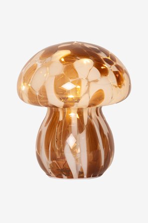Star Trading - Dekoration Funghi 15cm - Brun - Bordslampor - Från Homeroom