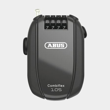 Cadeado de cabo com código / cadeado de combinação ABUS Combiflex Rest, 105 cm, Ø2,4 mm, preto