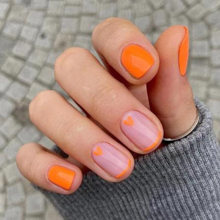 Manikyr Älskar Orange Nagellapp 24st