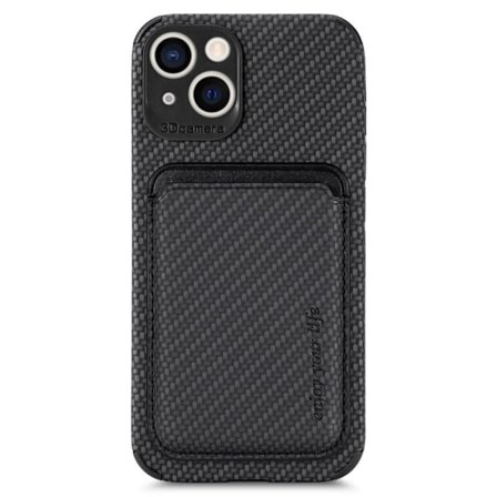 iPhone 14 Plus Skal med avtagbart korthållare - Svart