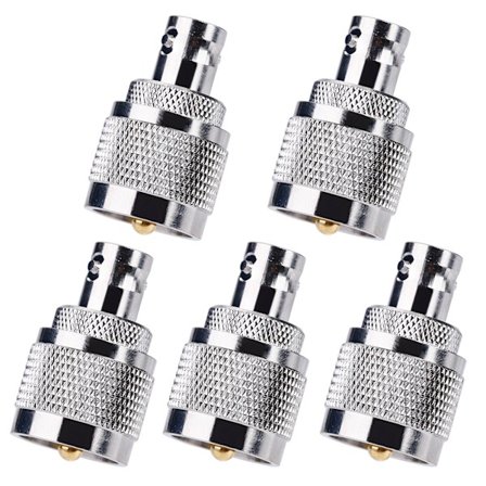 5 kpl Radio PL259 RF Koaksiaalikoaksiaaliliitin UHF Uros BNC Naaras Kaksisuuntainen Pääliitin