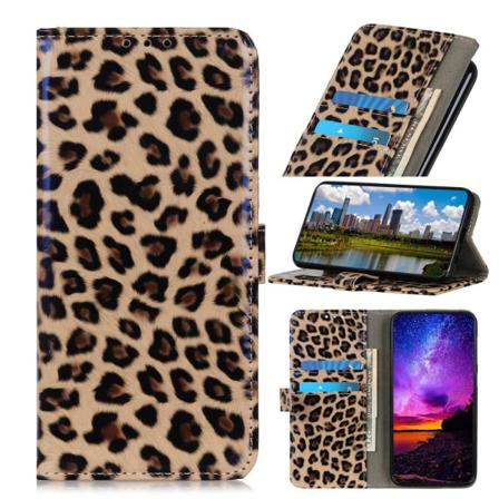 Skalo Samsung A22 5g Leopard Mönstrad Plånboksfodral I Pu Läder Multifärg