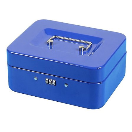 Lösenords Piggy Bank Tjock Design Bärbar Stor Kapacitet Kreativ Nyckel/lösenord Typ Förvaringslåda Metall Insättningslåda Smycken Kontanter Pengar 