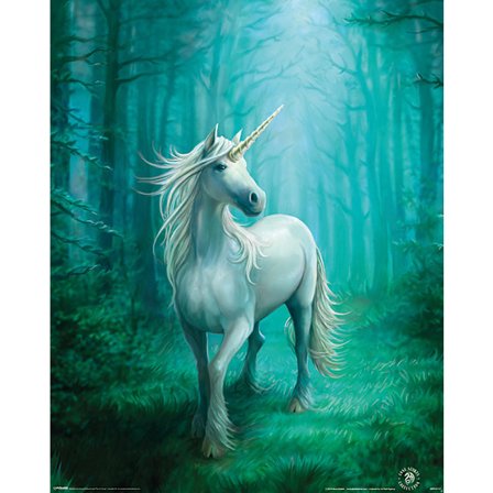 Anne Stokes - Forest Unicorn, Enhörning