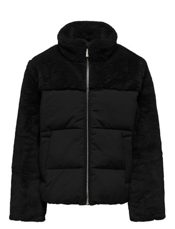 Kogwanja Fur Puffer Mix Coat Otw Black Kids Only