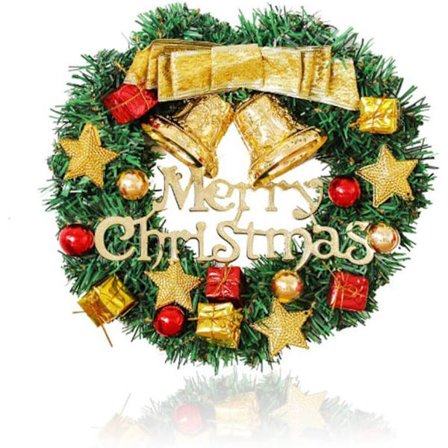 1 Stycke Krans, Juldekoration Krans, Grön Konstgjord Ch