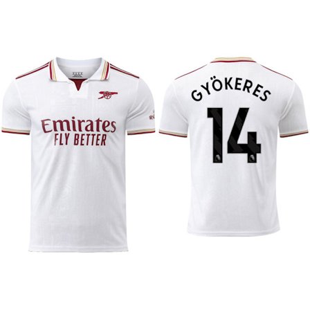 Kuuma 25-26 Arsenal FC vieraspaita2 NO.14 Gyökeres jalkapallopaita S-2XL vieras 2