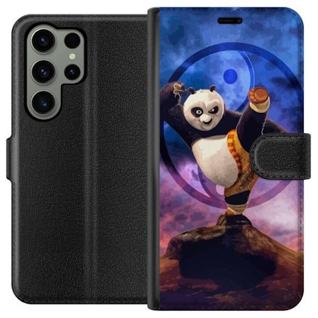 Kompatibel Tegnebogsetui til Samsung Galaxy S23 Ultra Kung Fu Panda