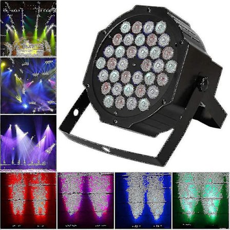 36W 36LEDs Projektor Scenbelysning Ljudaktiverad RGB Färgstrålelampa