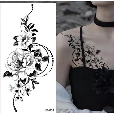 Paket med 6 ark tillfälliga tatueringar 6