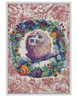 Stickpackung Bild Süße Eule