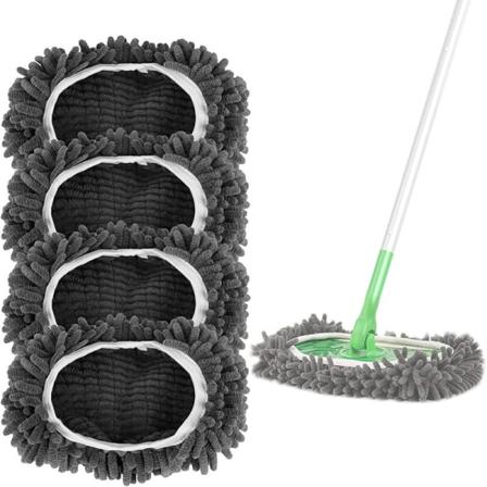 4 stk. til Swiffer Reservedele Kit, til Swiffer Sweeper Mop Fregona Reservedele Genanvendelige Fugtige og Tørre