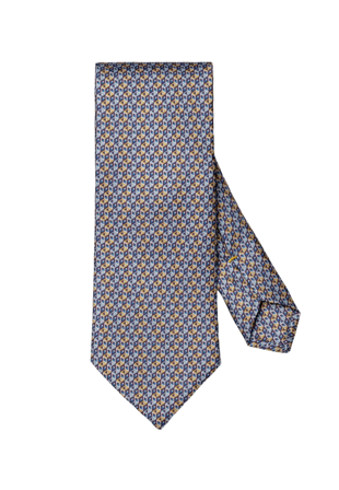 Eton Geometriskt Mönstrad Sidenslips Kostymtillbehör Herr Gul 80