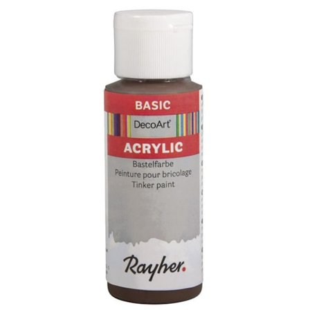 Acrylicfärg, flaska 59 ml, brun mocca