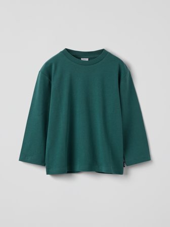 Langermet t-skjorte - 116 - barneklær - green - Polarn O. Pyret