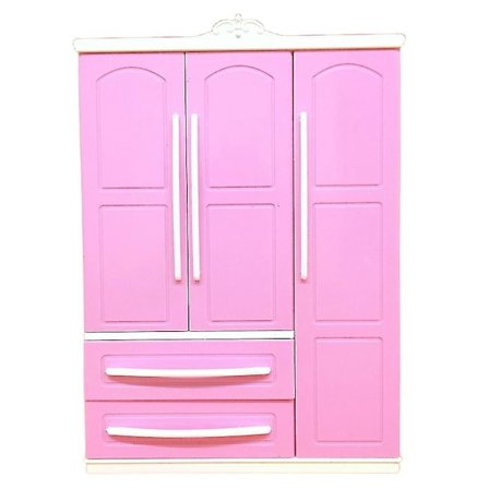 Dukkeskab Tøjarrangør Mini Prinsesse Møbler Garderobe Ornamenter Dukkehus Garderobe Legetøjstilbehør