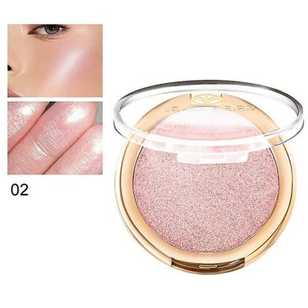 Glitter Shiny Makeup Powder Highlight Blush Plate Shimmer High Gloss Contouring Palette Fine Smooth Powder Brightening Skin Tone