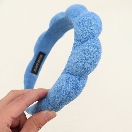 Retro Hårband Mjukt Hårband Huvudbonad Svamp Pannband Rosa