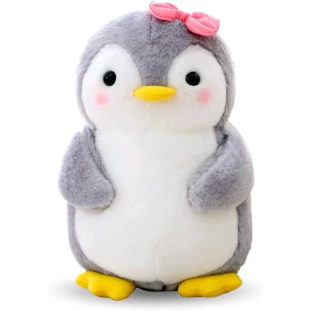 Plysdyr Pingvin Kæledyr til Piger Blødt Kæledyr til Kæl og Leg Squishmallow Pingvin Plys til Piger (Pingvin med Sløjfe, 25cm)