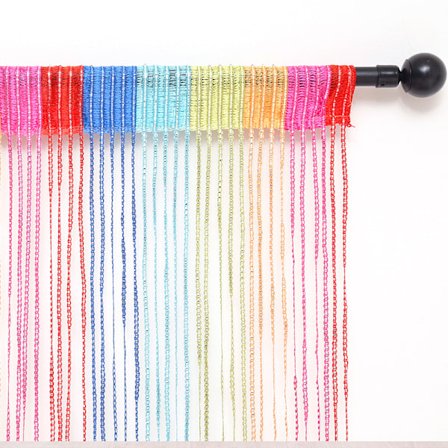 Fluenet kompatible døre. Netgardiner kompatible vinduer. Perledørgardin. Roo