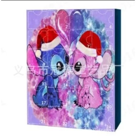 Advent Kalender Anime Figur Lilo & Stitch Mickey Mouse børn Jule gave æske