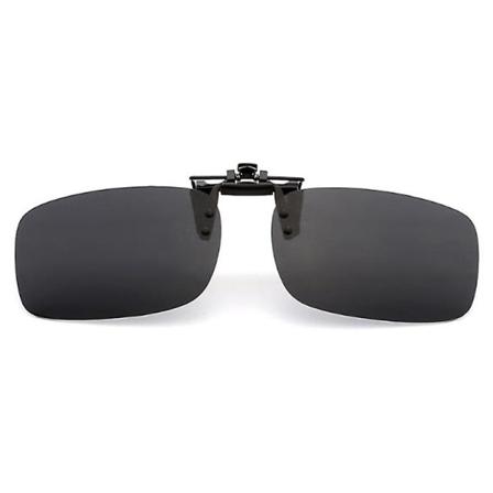 Klips på blått lysfilter blokkerende briller kontor datamaskin anti UV belastning lindring svart aske 1 par Black ash 1pair