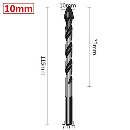 Poranterä kovametalliterä 10mm