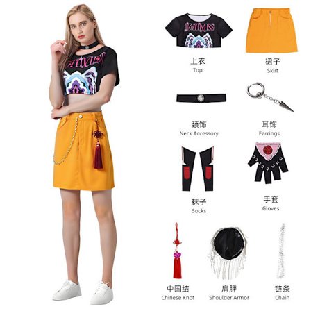 Kpop Demon Hunter Pigegruppe Tøj Koreansk Stjerne Mira Rumi Zoe Rumi Børnetøj