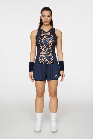 J.Lindeberg - Miria Printed Top - Tennis - Blue - Women - S