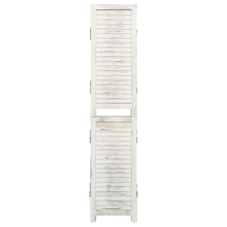 Vidaxl Rumsavdelare 3 Paneler Antikvit 105x165 Cm Trä Vit