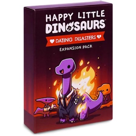 Happy Little Dinosaurs Dating Disasters -lisäosa | Lautapeli | Ikä 8+ | 2–4 pelaajaa | 30–60 minuutin peliaika