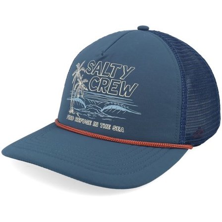 Salty Crew - Blå trucker Keps - Good Times Foamie Bluefin A-Frame Trucker @ Hatstore