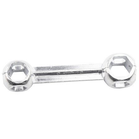 Multifunksjonell sykkel-heksnøkkel i sinklegering, sykkelreparasjonsverktøy