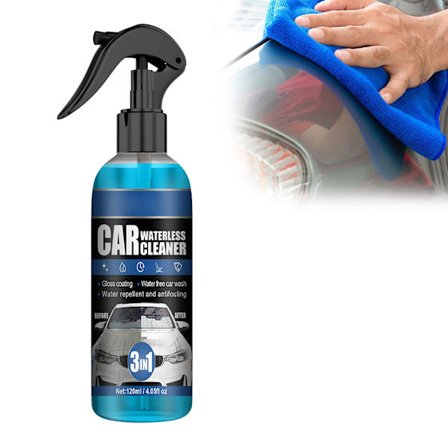 3-i-1 Bil Vannfri Rengjøring Bilvoks Polering Hurtigbelegg Spray Keramisk Belegg Spray