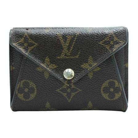 Louis Vuitton Vintage, Pre-owned Monogram Canvas Compact Wallet Zwart, Dames, Maat:ONE Size