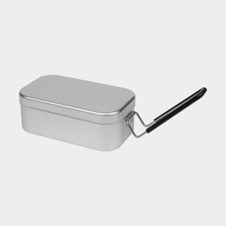 Caja de comida con asa negra Trangia Small 210, AL / aluminio, 0.75 litros