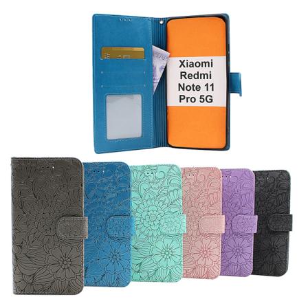 Flower Standcase Wallet Xiaomi Redmi Note 11 Pro 5g Aqua