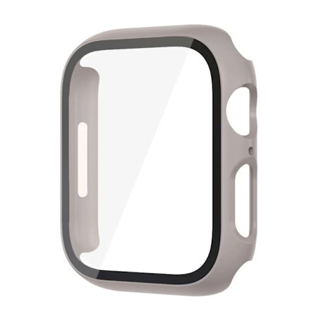 Glass+ Skal För Apple Watch Fodral 9 8 7 6 SE 5 iWatch Tillbehör Skärmskydd Apple Watch Series 45mm 41mm 44mm 40mm 42mm 38mm Khak