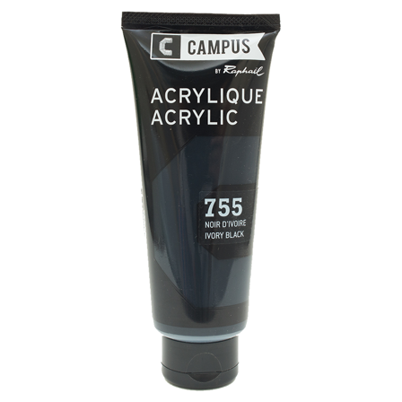 Raphaël Campus Acrylfarbe 100 ml 755 Ivory black