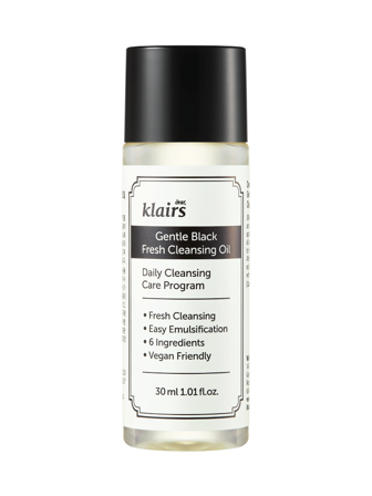 Klairs Gentle Black Fresh Cleansing Oil, 30 ml