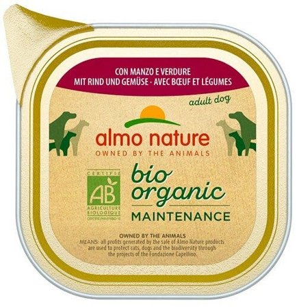 Almo Nature Daily Menu Bio Cibo Umido Manzo E Verdure Cani Adulti