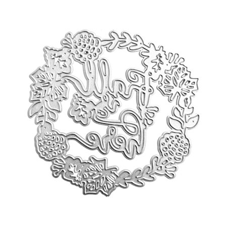 Metall Die Cuts Krans Girlander Scrapbooking Stencil Kort Preging DIY Foto