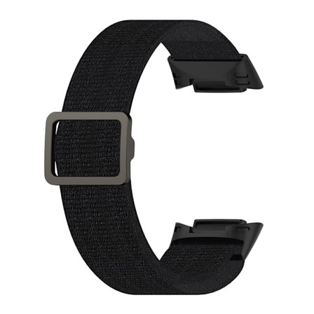 Fitbit Charge 5 klockarmband i elastisk nylon - Svart