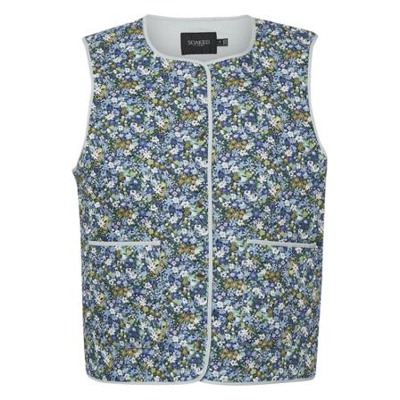 Soaked in Luxury Fade Waistcoat Blå, Dame Veste