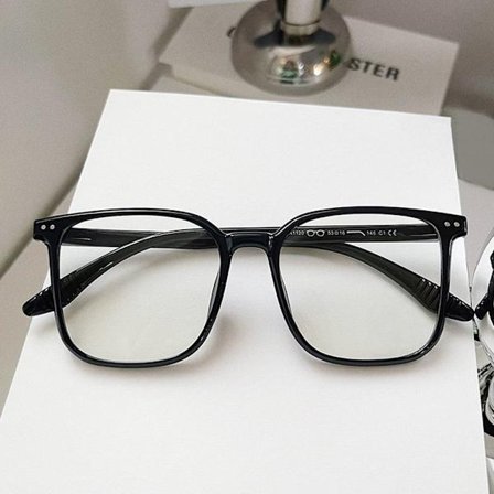 Anti-Blue Light Briller Overdimensjonerte briller SVART