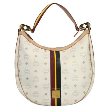 MCM Pre-owned, Pre-owned Fabric handbags Wit, Dames, Maat:ONE Size